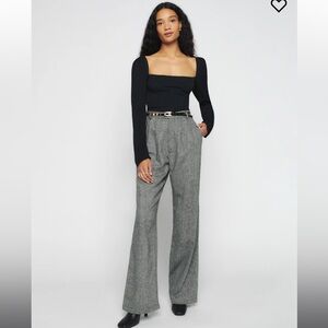 Reformation demi top in black